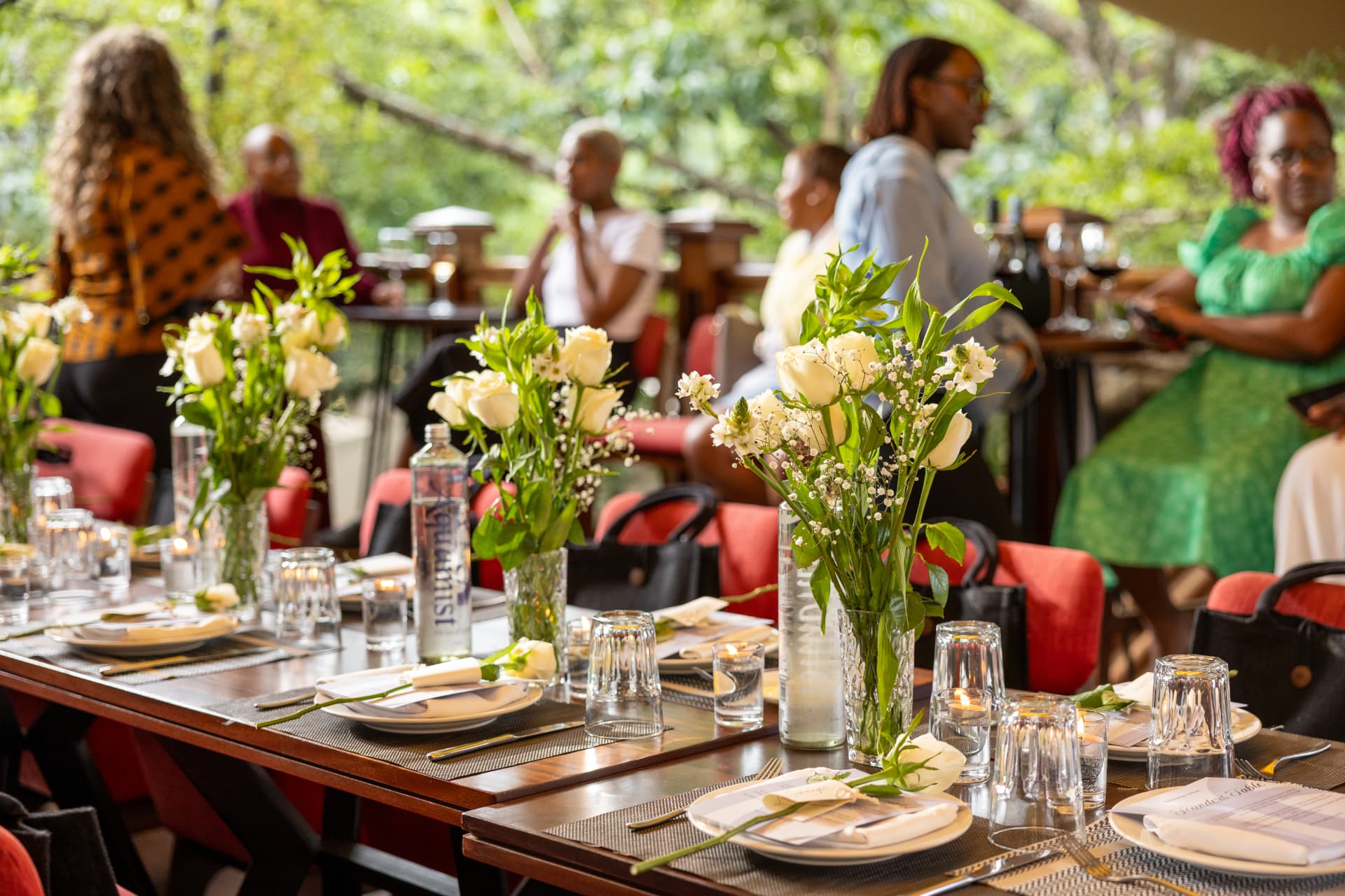 Guests arriving at the Founders Table